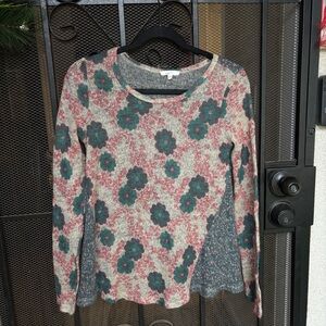 Mystree Multicolor Floral Knit Top